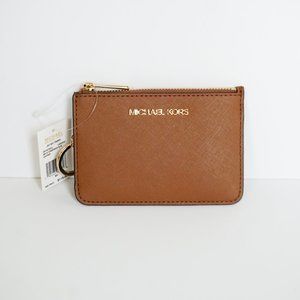 Michael Kors JST S Coin Pouch ID Wallet Brown